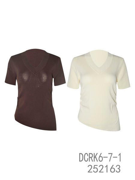 V-Neck Short Sleeve Top