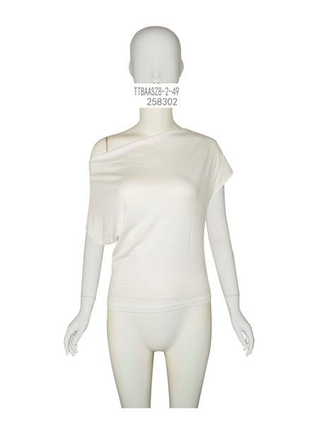 One-Shoulder Relaxed Knit Top