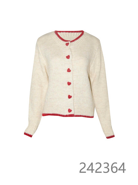 Heart Button Cardigan