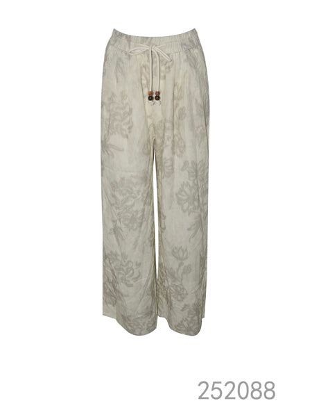 Drawstring Wide-Leg Pants