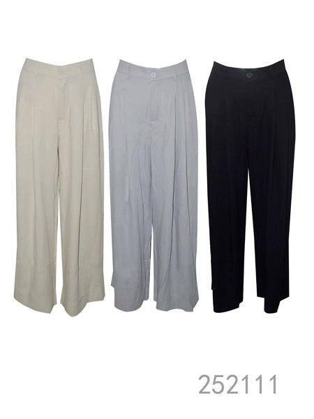 Wide-Leg Tailored Pants
