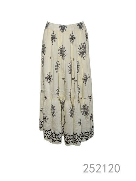 Embroidered Maxi Skirt