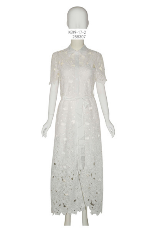 Floral Lace Midi Dress