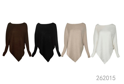 Asymmetric Hem Knit Sweater