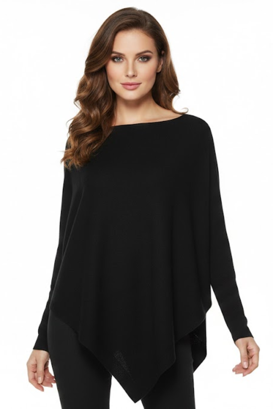 Asymmetric Hem Knit Sweater