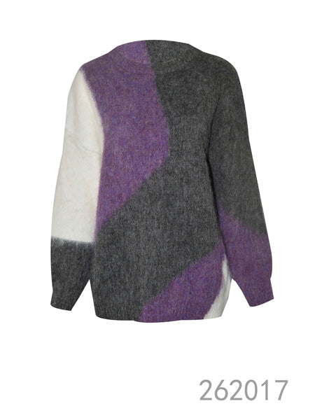 Colorblock Knit Sweater