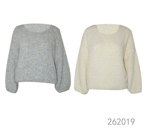 Soft Knit Balloon Sleeve Sweater