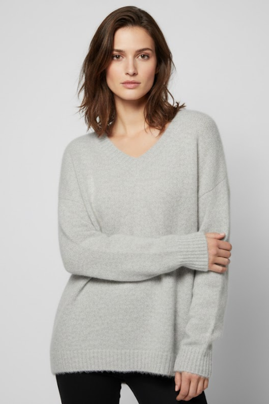 V-Neck Knit Sweater