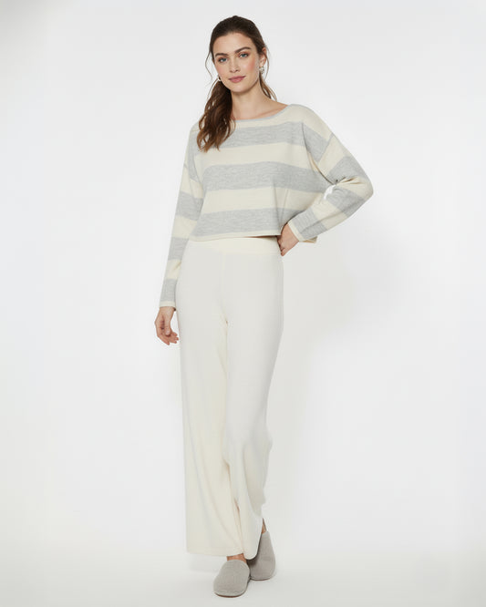 Striped Lightweight Knit Sweater