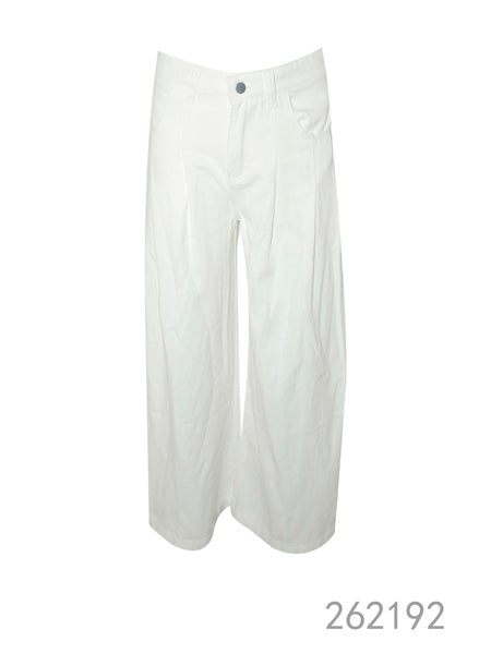 Wide Leg Cotton Pants