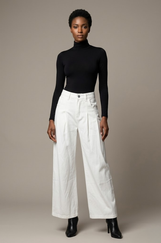 Wide Leg Cotton Pants