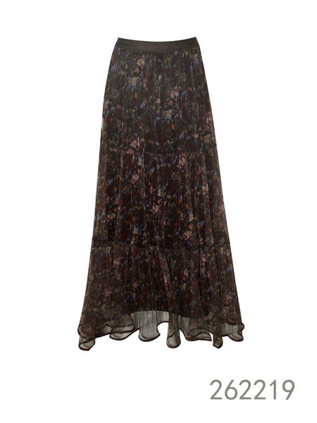 Cream Lace Maxi Skirt