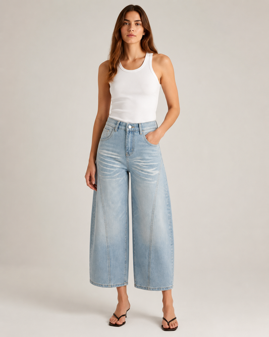 Dark Wide Leg Jeans