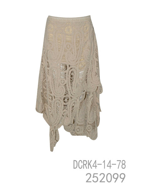 Lace Asymmetric Skirt