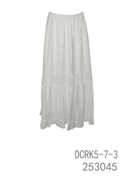 Textured Tiered Maxi Skirt