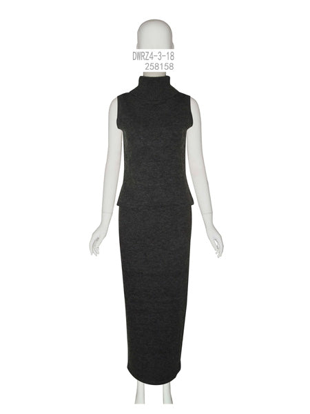 Sleeveless Knit Top &amp; Maxi Skirt Set