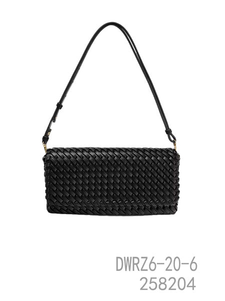 Woven Shoulder Clutch Bag