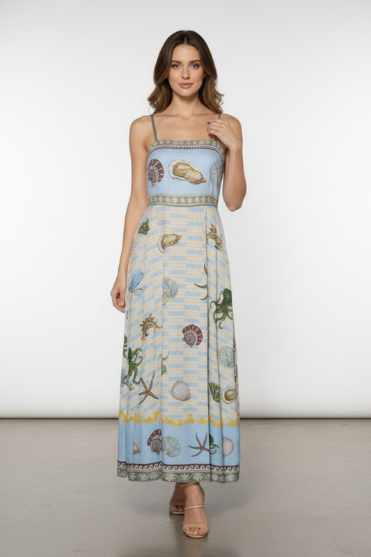 Printed Sleeveless Dress