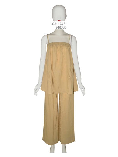 Spaghetti Strap top and trouser Set