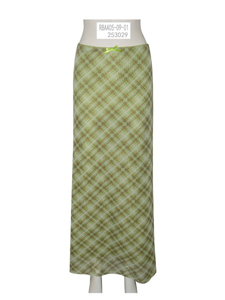 Plaid Maxi Skirt