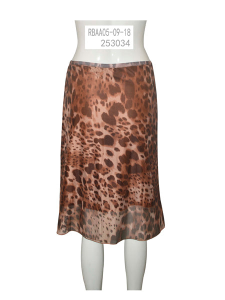 Leopard Print Midi Skirt