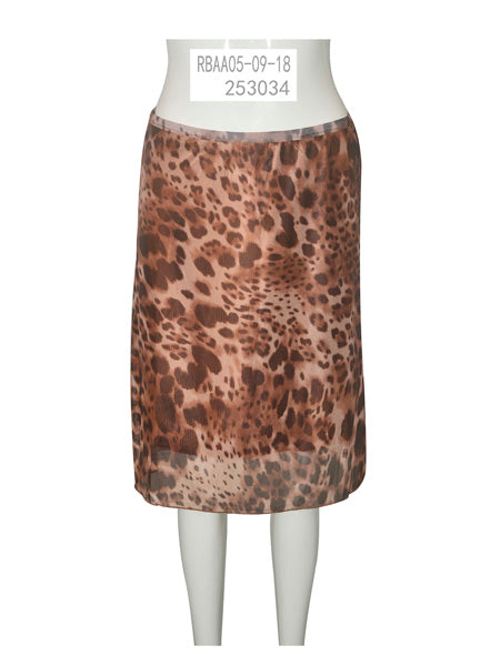 Leopard Print Midi Skirt