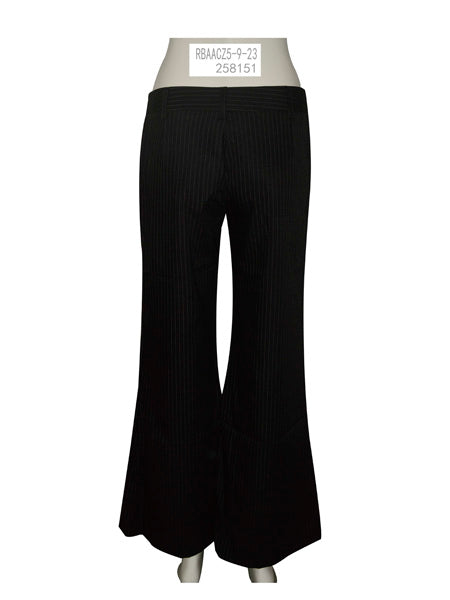 Wide-Leg Pinstripe Pants