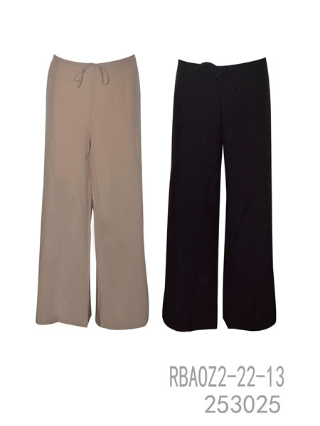 Wide-Leg Trousers with Drawstring Waist