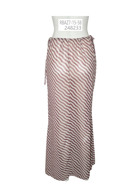 Striped Sheer Maxi Skirt