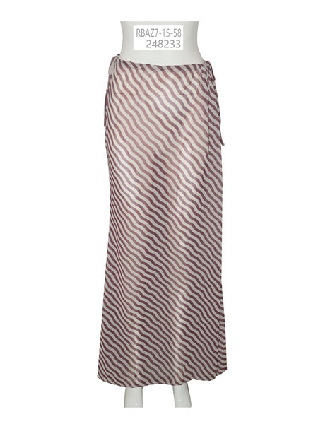Striped Sheer Maxi Skirt
