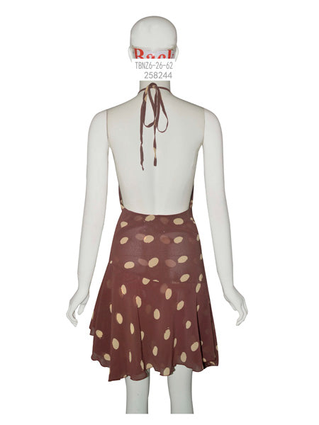 Halter Polka Dot Mini Dress
