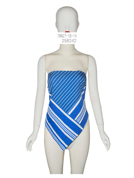 Striped Tie-Back Bandeau Top