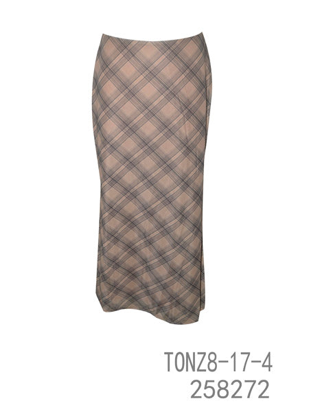 Plaid Bodycon Maxi Skirt