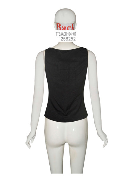 Classic Black Knit Tank Top