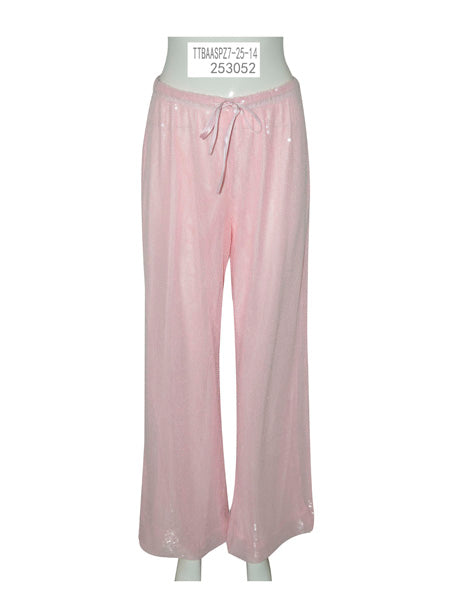 Sequin Mesh Drawstring Pants