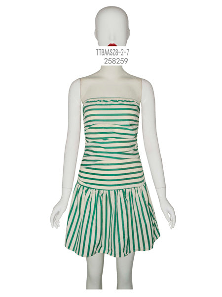 Striped Bandeau Mini Dress
