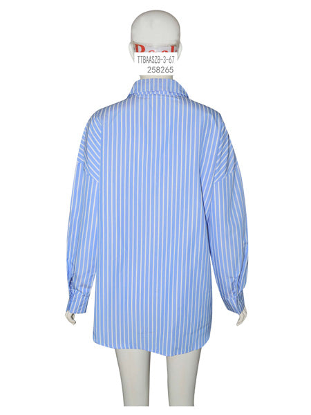 Striped Button-Up Shirt