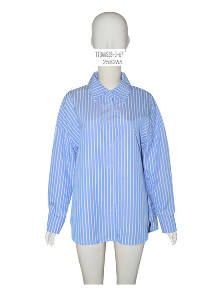 Striped Button-Up Shirt
