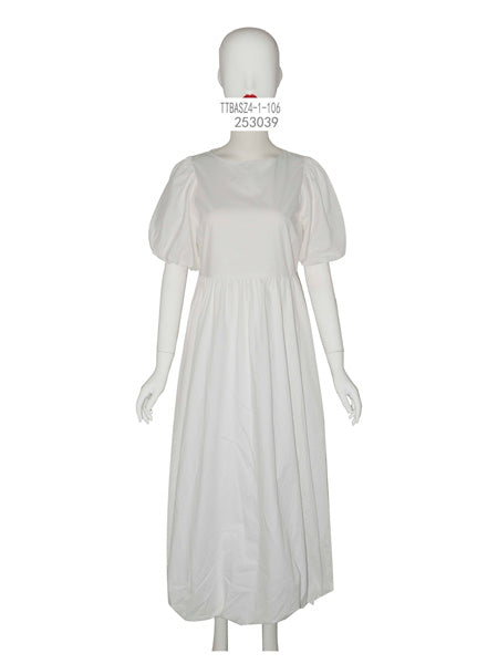 Puff Sleeve Maxi Dress
