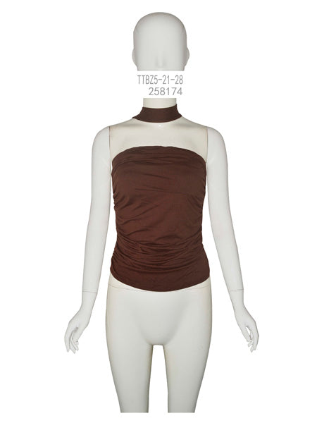 Halter Neck Ruched Top