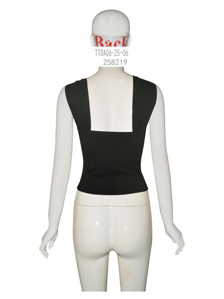 One-Shoulder Ring Detail Top