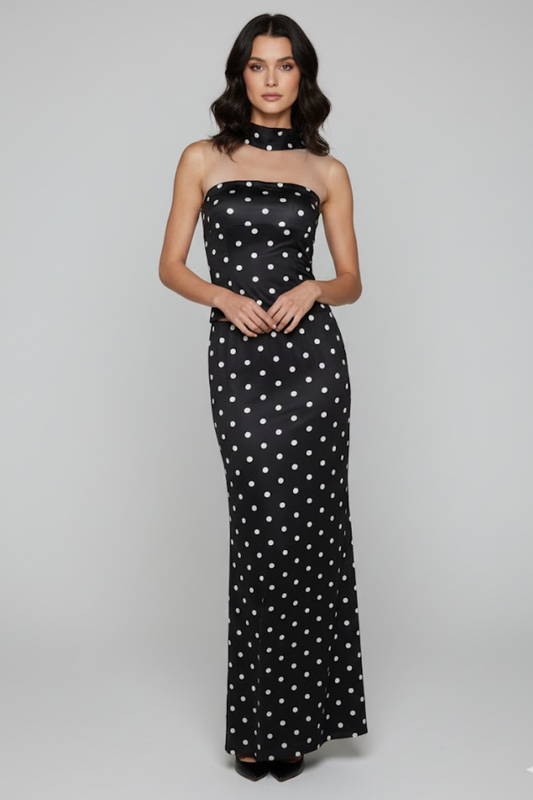 Polka Dot Halter Neck Set