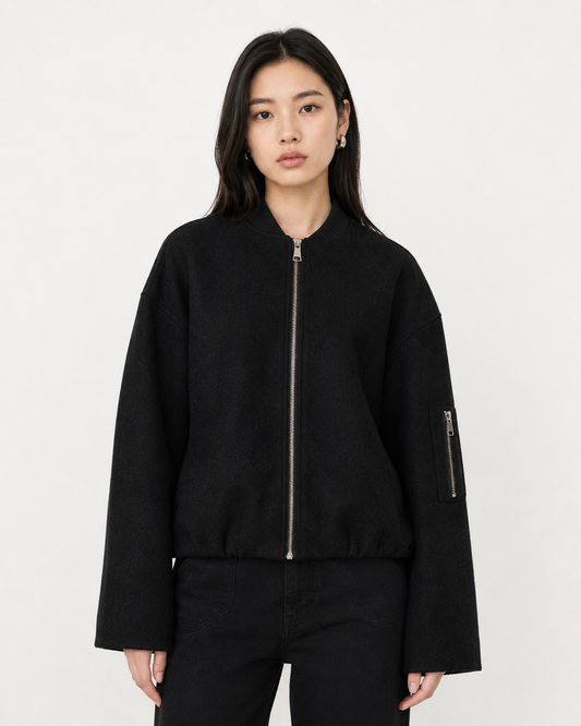 Contrast Trim Jacket