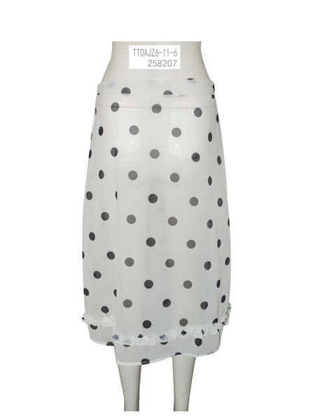 Polka Dot Sheer Midi Skirt