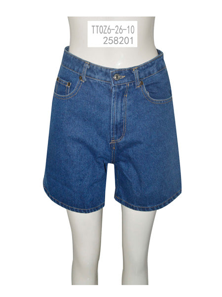 High-Waist Denim Shorts