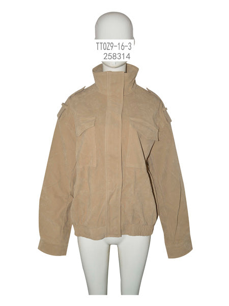 Suede Cargo Jacket
