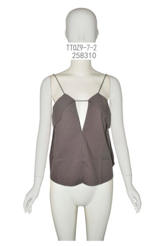 Structured Pleated Cami Top