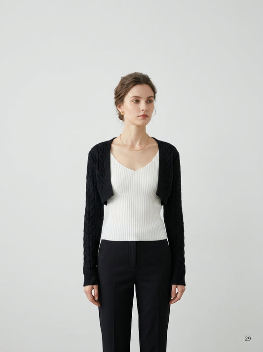 Knitted Cardigan and Top Set