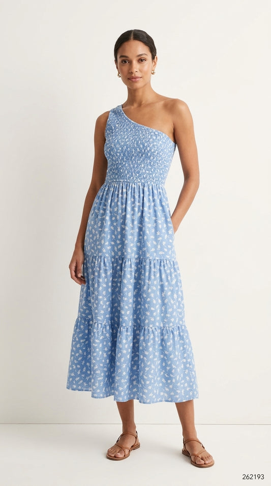 Asymmetrical Midi Dress