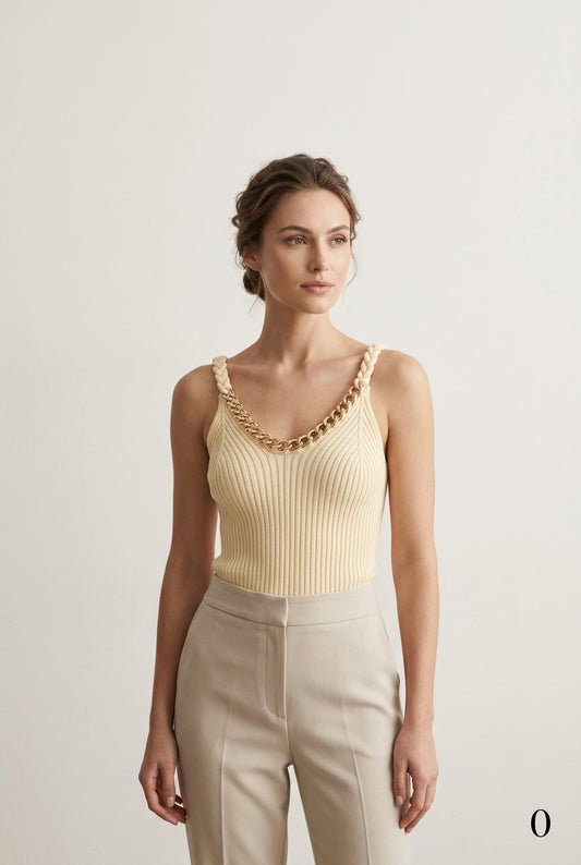 Beaded Knitted Top